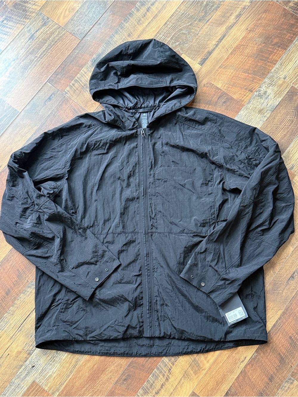 Lululemon Textured Full-Zip Hooded Jacket Black XXL NWT